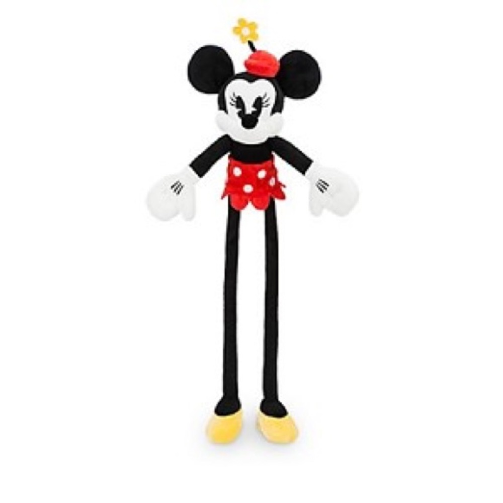 Disney Minnie Mouse Sock Monkey plush NEW arms and legs can go long or short
